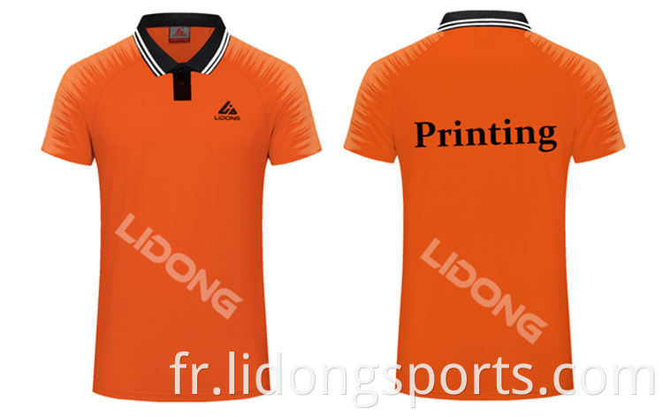 LIDONG DERNIÈRE DERNIÈRE DU NOUVELLE DESIGN SUBLIMÉTÉS POLO VUE CONFORTAIRE POLO T-shirt Sport personnalisé